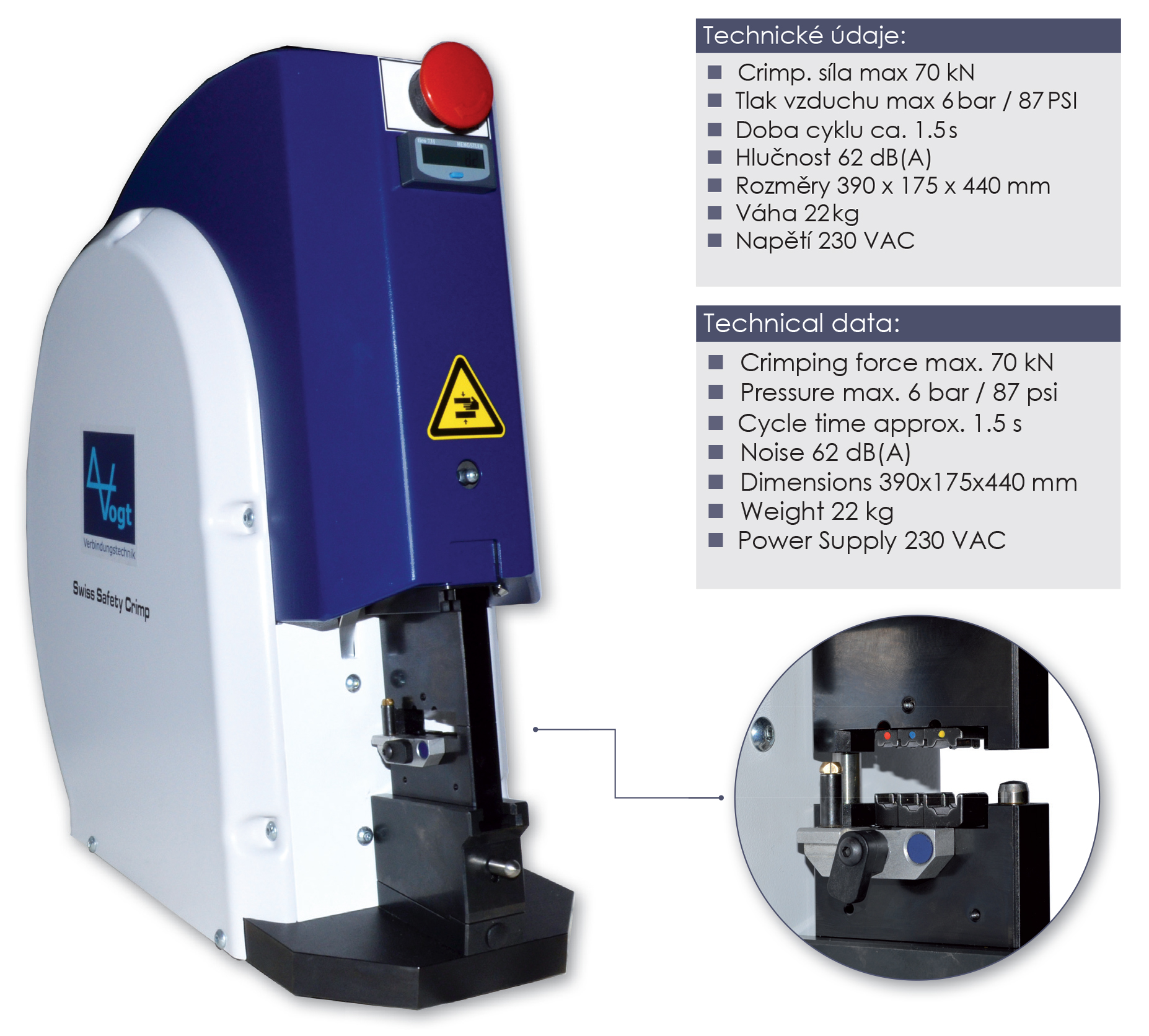 Pneumatický krimpovací stroj 4084 SSC